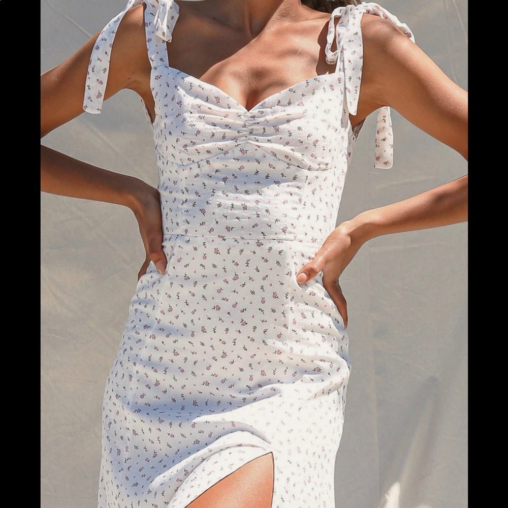 Peppermayo White midi Dress